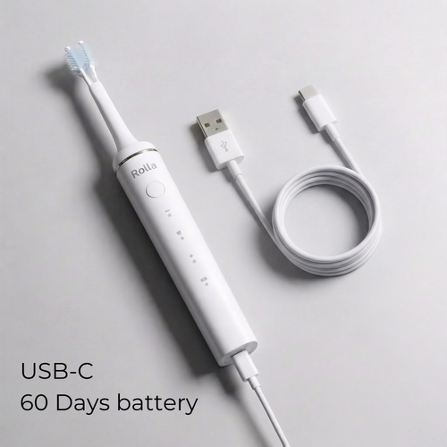 Brosse à Dents Électrique – Double Rotation Intelligente